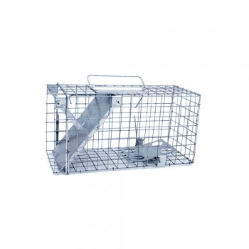 Żywołapka na szczury 35x17x20 cm – ocynkowana pułapka humanitarna