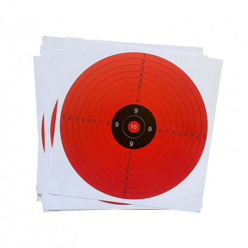 Papierowe tarcze czerwone...