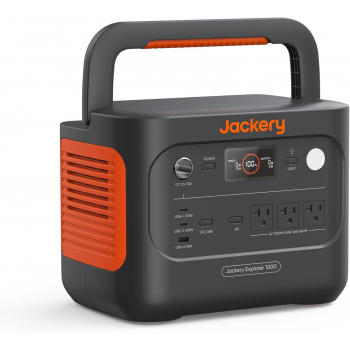 Jackery Explorer 1000 V2 EU — widok z przodu stacja zasilania 1070Wh 1500W