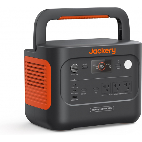 Jackery Explorer 1000 V2 EU — widok z przodu stacja zasilania 1070Wh 1500W