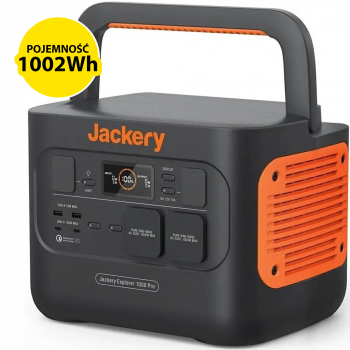 Jackery Explorer 1000 Pro – bok urządzenia z uchwytem przenośnym