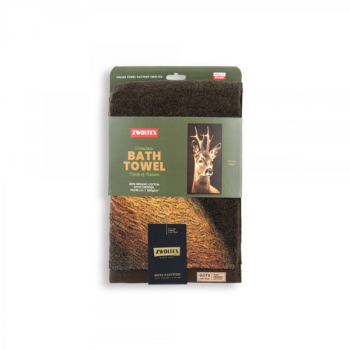 ręcznik KOZIOŁ brązowy - widok ręcznika zapakowanego