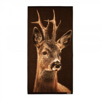 ręcznik KOZIOŁ brązowy - widok ręcznika na białym tle