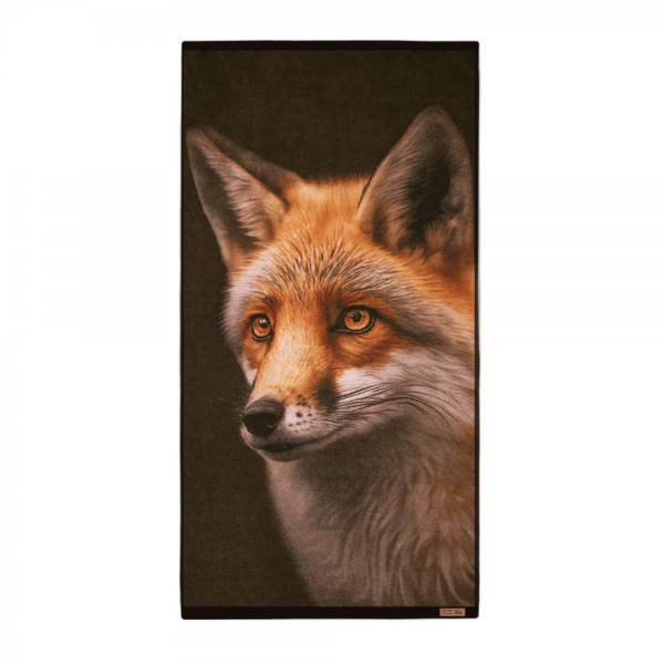 ręcznik Lis brązowy - widok ręcznika na białym tle