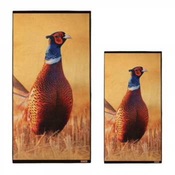 ręcznik BAŻANT brązowy - widok ręcznika w obu wymiarach