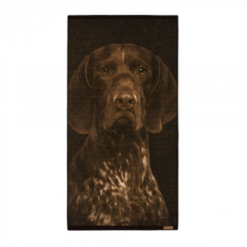 ręcznik WYŻEŁ brązowy - widok ręcznika na białym tle