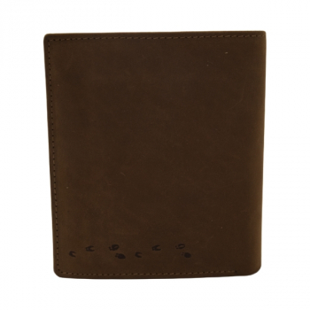 Portfel pionowy skórzany dla myśliwego Łoś - widok tył