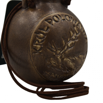 Butelka "Król Polowania" 200ml zbliżenie na grawer