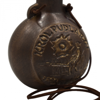 Butelka "Król Pudlarzy" 200ml zbliżenie na grawer