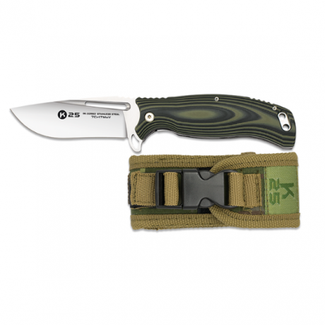 Nóż składany K25 18868 Olive Wenge