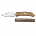 Składany nóż myśliwski Albainox 18944 „Jeleń” – drewno Zebrano