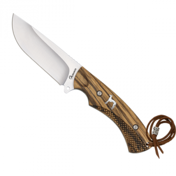 Nóż myśliwski Albainox 32797 – Full Tang, drewno Zebrano