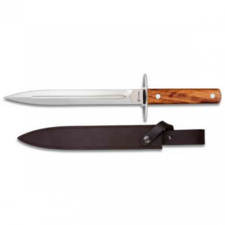 Nóż outdoorowy Martinez Albainox 31669 – duże ostrze, skórzana pochwa