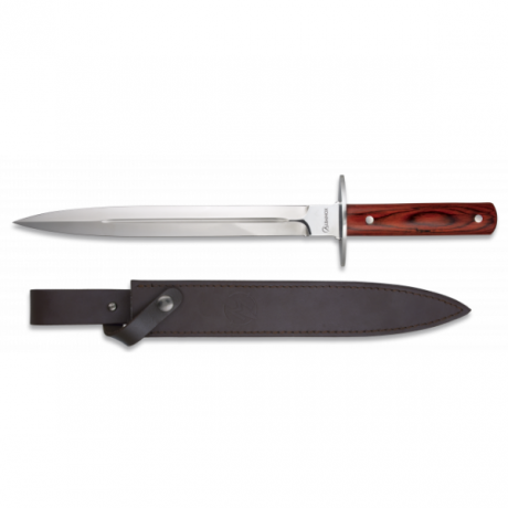 Nóż myśliwski  z pochwą Albainox 31787 – duże ostrze 27,8 cm, Stamina Wood