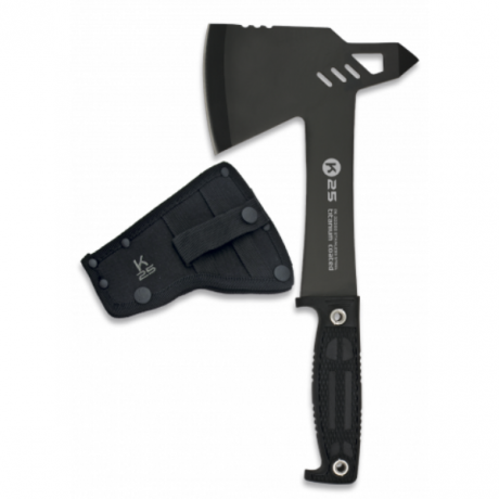 Toporek taktyczny K25 32266 – stal 7Cr17MoV, powłoka tytanowa pokrowiec