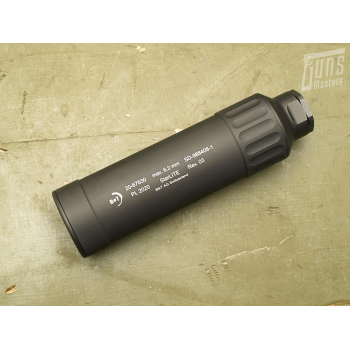 B&T StarLite kaliber do 6,2mm/.243" widok opisu na tłumiku