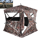 Czatownia namiot myśliwski CAMO widok z wewnątrz oraz zewnątrz