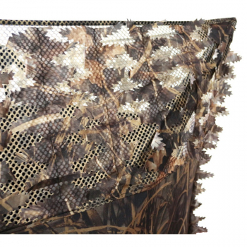 Czatownia myśliwska 3D Liście zbliżenie na siatkę maskującą