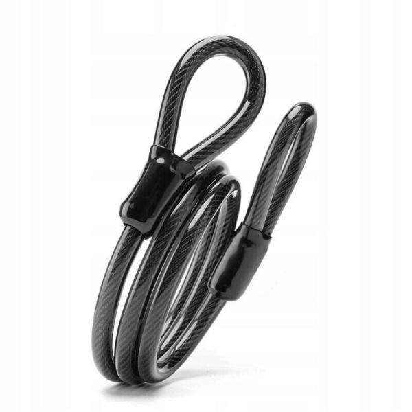 Linka stalowa zabezpieczająca 150 cm 11 mm do sprzętu myśliwskiego i outdoor