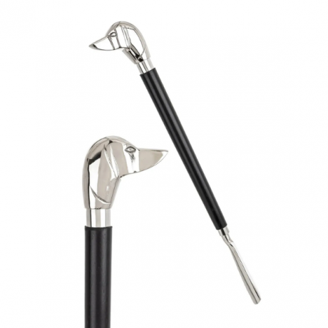 łyżka do butów z głową psa elegancka łyżka do butów 50 cm styl myśliwski