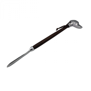 łyżka do butów z głową psa elegancka łyżka do butów 50 cm styl myśliwski