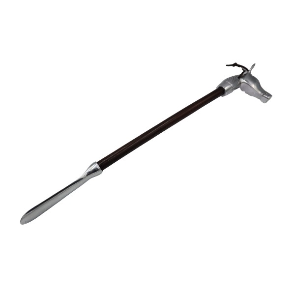 łyżka do butów z głową konia elegancka łyżka do butów 58 cm styl myśliwski