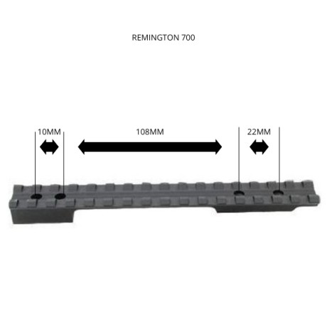 Szyna Picatinny REMINGTON 700 ROZSTAW OTWORÓW