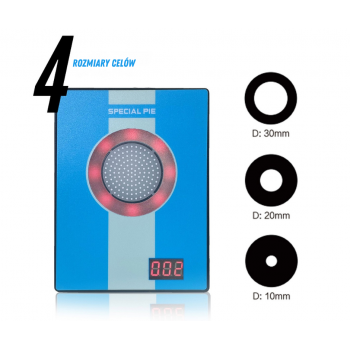 AimForce AF10 Litle1 Tarcza do treningu laserowego, grafika przedstawiająca 3 redukcje celu