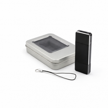 Dyktafon szpiegowski – zestaw z opakowaniem