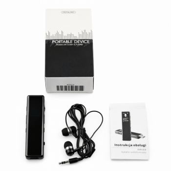 zestaw dyktafon słuchawki instrukcja DVR-828