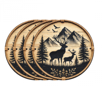 Podkładki stołowe jeleń zestaw 4 sztuki na stół