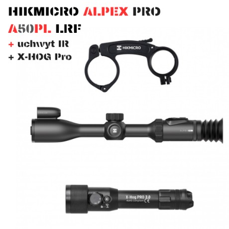 hikmicro alpex pro a50pl z dalmierzem i iluminatorem