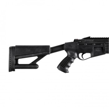 Wiatrówka Optima by Hatsan AirTact 4,5 mm zbliżenie na kolbę