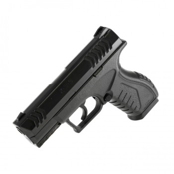 Pistolet wiatrówka Umarex XBG 4,5 mm BB CO2 widok od boku w pozycji pochylonej