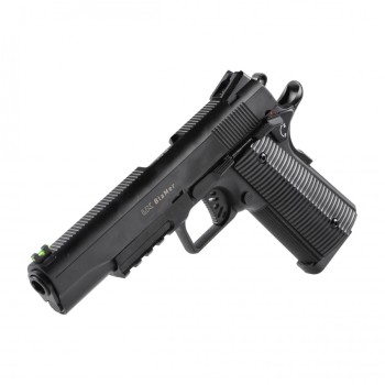 Pistolet wiatrówka Umarex BlaMer 4,5 mm CO2 widok od boku w pozycji pochylonej
