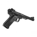 Pistolet wiatrówka Ruger Mark IV 4,5 mm czarny widok z boku pod kątem