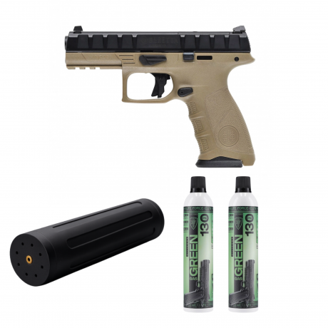 Replika Pistoletu ASG z Tłumikiem Laserowym AimForce Pulse Mini- dzikaknieja.pl