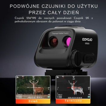Monokular Multispektralny grafika z opisem funkcji termowizji oraz noktowizji