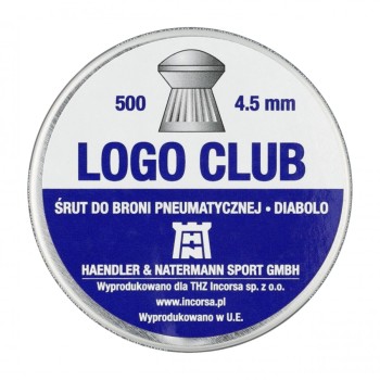 Śrut diabolo H&N Logo Club 4,5 mm 500 szt. widok opakowania