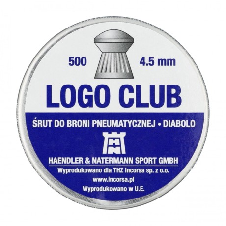 Śrut diabolo H&N Logo Club 4,5 mm 500 szt. widok opakowania