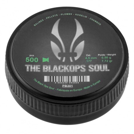 Śrut Black Ops płaski 4,5 mm widok opakowania