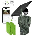 Kamera Obrotowa P6 Live View 4G LTE + Panel Solarny | Fotopułapka z Podglądem Na Żywo | Dzika Knieja