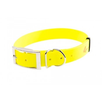 Obroża wodoodporna 20 mm 27-41 cm | żółta - sklep dzikaknieja.pl