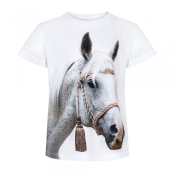 T-shirt z białym koniem II...