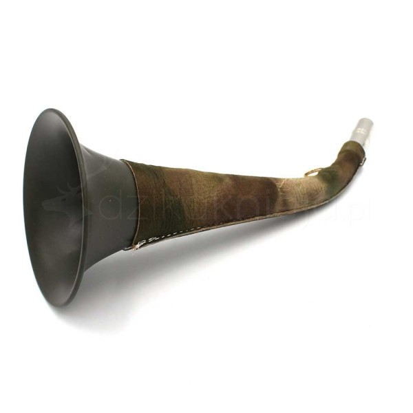 Trąbka Zielona Skóra Camo 28cm, widok pod kątem